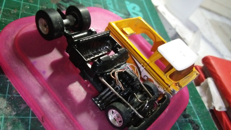 Scratchbuilt chassis. The hardest part of this build.